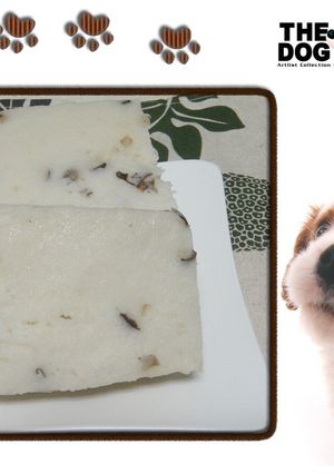 A picture of Radish Cake Made with Rice.
