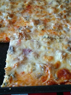 Una foto de Pizza integral exprés