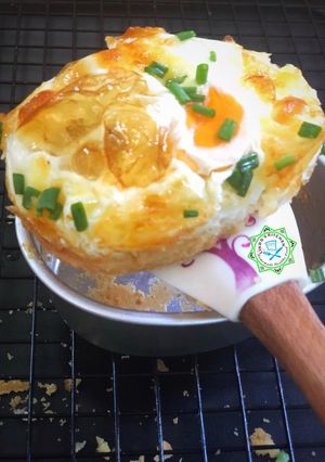 Hình của món Bánh mỳ trứng Hàn Quốc cho bữa sáng nhanh, gọn! KOREAN EGG BREAD (GYERAN-BBANG).