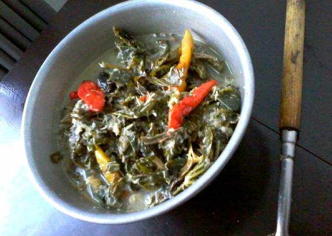 Bagaimana Membuat :: Gulai Daun Singkong ala Saya (mirip buntil) :: Anti Gagal