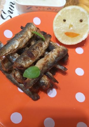 O poză a rețetei Hamsii cu sos de usturoi🐟🐟🐟.