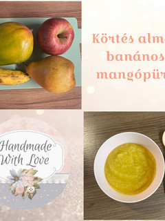 Baba püré - körtés almás banános mangópüré recept fotója
