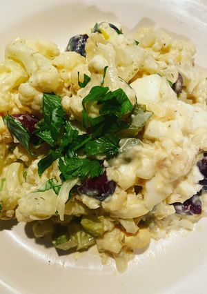 Una foto de Ensalada de coliflor