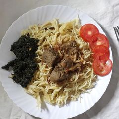 A picture of Spaghetti meal #noodlesrecipecontest#.