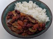 A picture of rajma seeds
