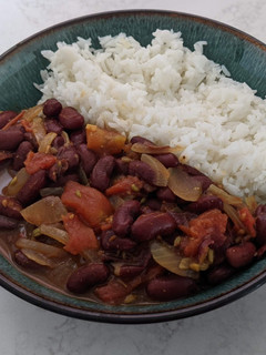 A picture of Rajma Curry/Sabji.