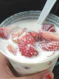 Fresas con crema