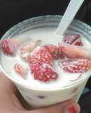 Fresas con crema