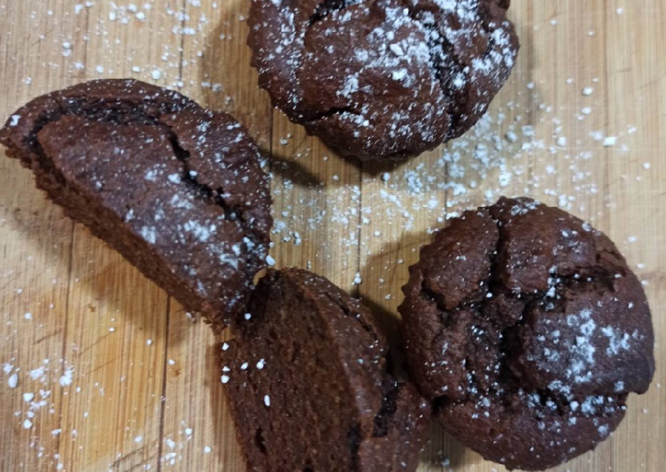 Muffins de calabaza y cacao