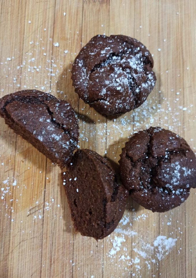 Una foto de Muffins de calabaza y cacao