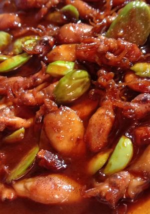Foto resep Cumi asin pete bumbu terasi
