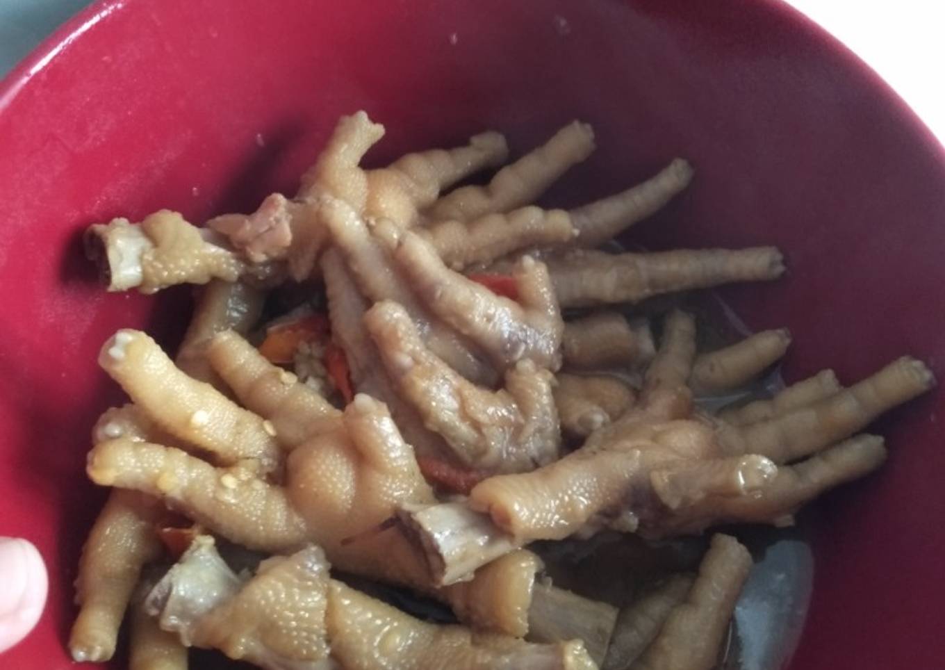 Resep Ceker pedas manis, Bikin Ngiler