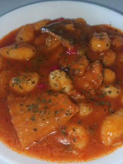 Una foto de OLLA GM : Bacalao con gnocchi