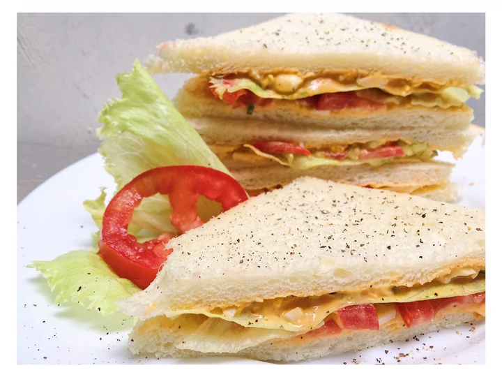 Cara Gampang Membuat Resep Sandwich isi telur mayo yang Lezat Anti Ribet, Mantap