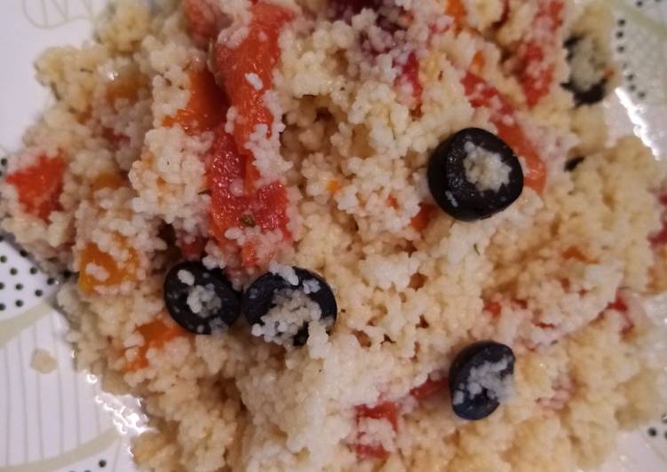 Couscous peperoni e olive