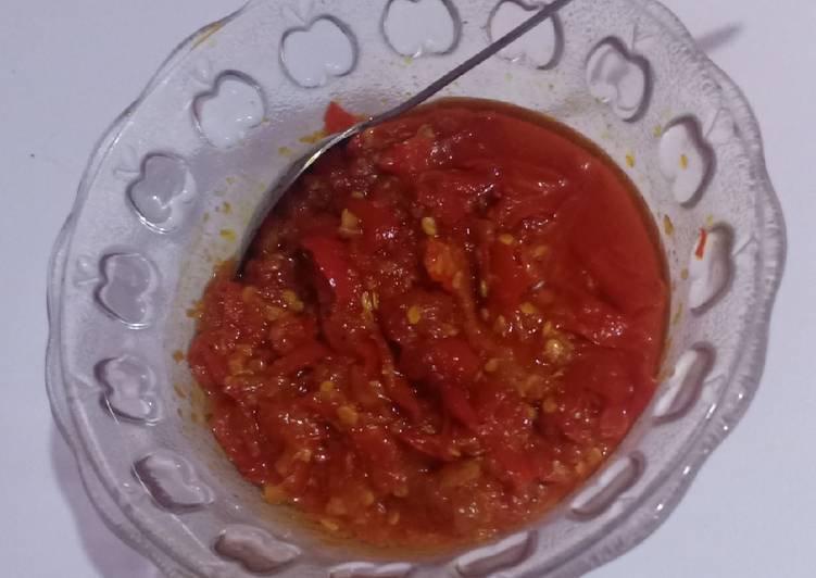 Sambal Cabe Rawit Merah Sehah