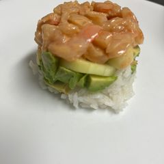 A picture of Sushi stacks.