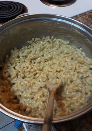 A picture of One Pot Creamy Macaroni and Cheese.