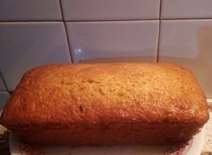 Una foto de Budín de sidra y manzana