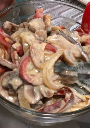 Una foto de Rajas con Crema