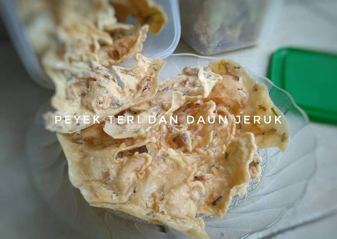 Resep Peyek Teri Dan Daun Jeruk Oleh Sukiyanti Cookpad