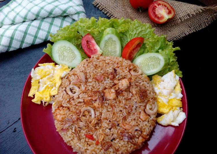 Masakan Unik Nasgor sea food Yummy Mantul