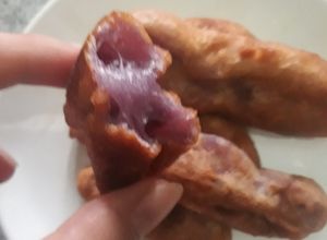 Hình của món Ăn vặt: Bánh khoai mỡ chiên.