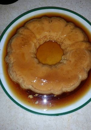 Una foto de Flan