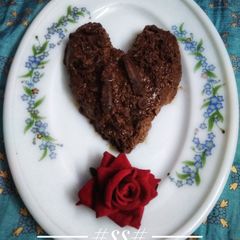 A picture of Chocolate Pudding without egg (Valentine's special).