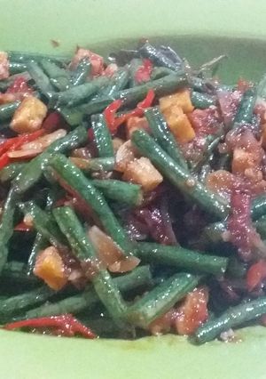 Foto resep Tumis kacang panjang..tempe semangit..