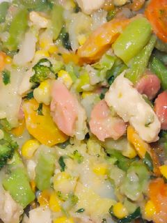 Foto resep Tumis sayur ayam sosis(kesukaan anakqu)