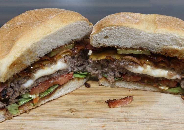 Receta Hamburguesa Rellena De Queso