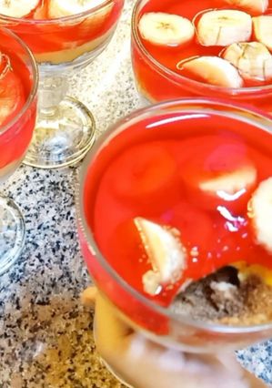 صورة لوصفة كاسات البسكوت بالكاستر والجيلي