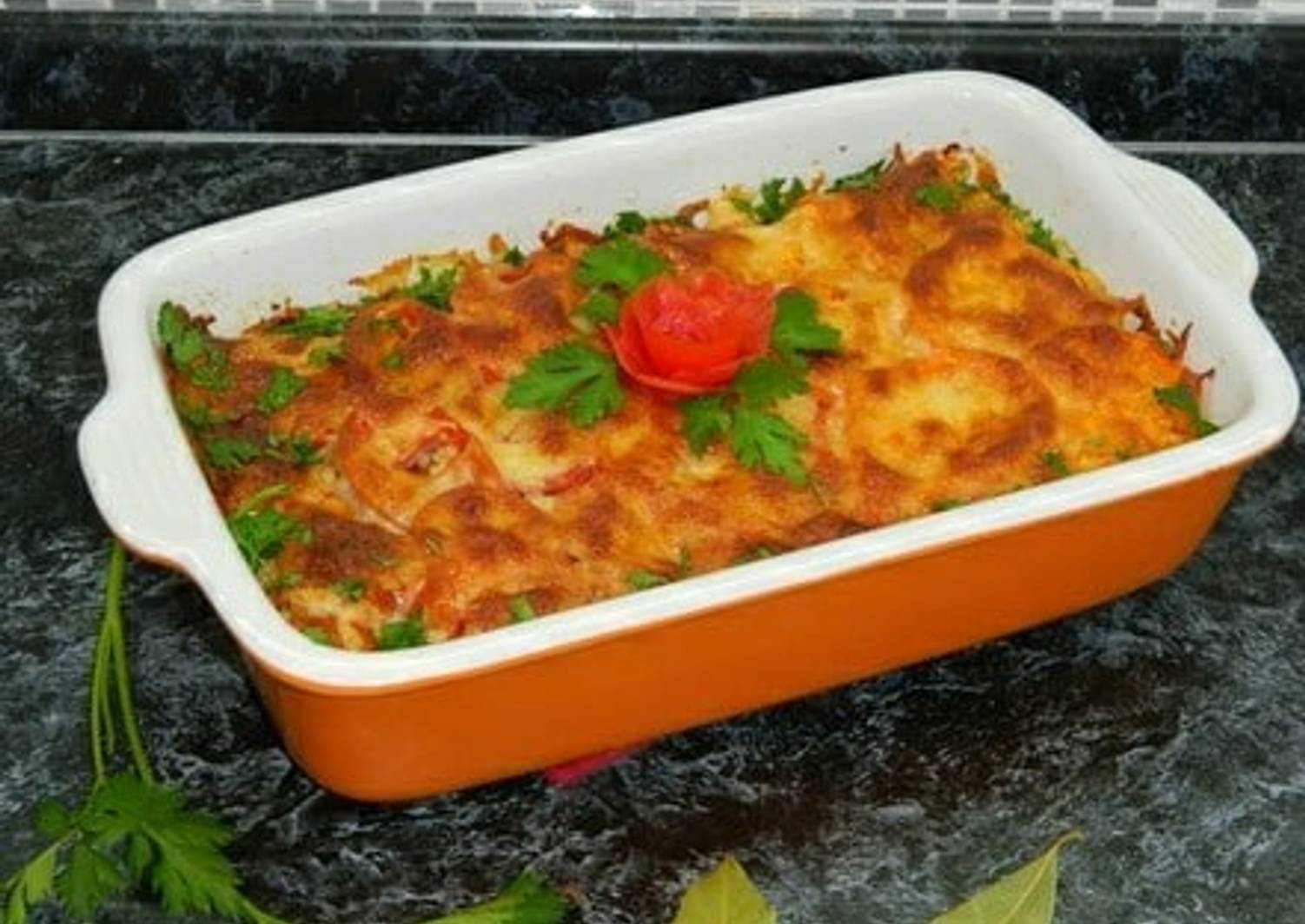 Картофельная запеканка с щукой