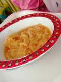 Tallarines Zucchini y salsa de tomate natural para bebes