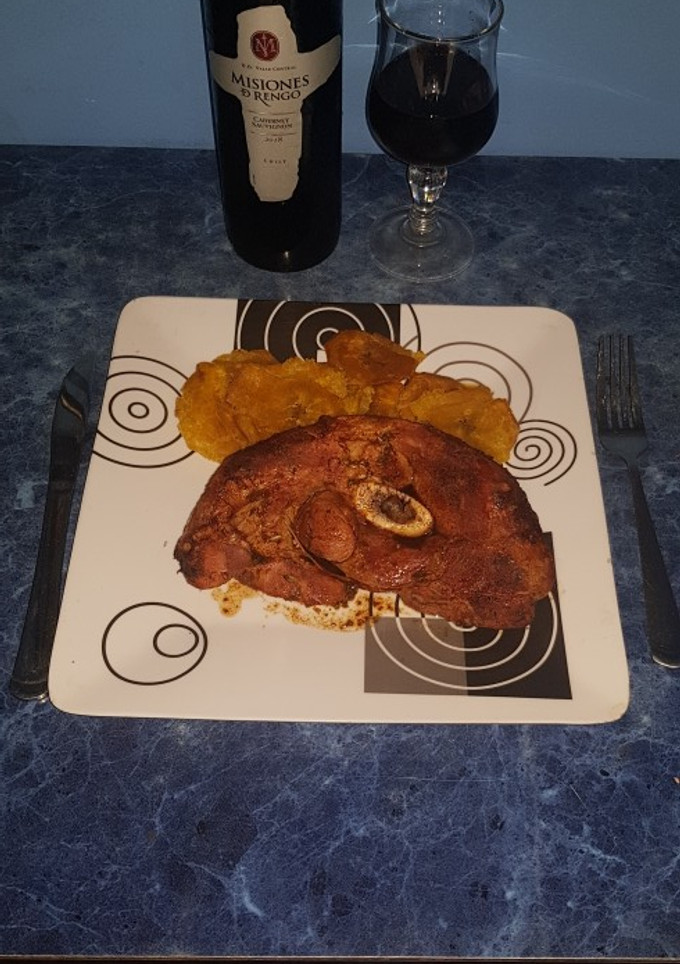 Una foto de Chuleta parrillera al horno