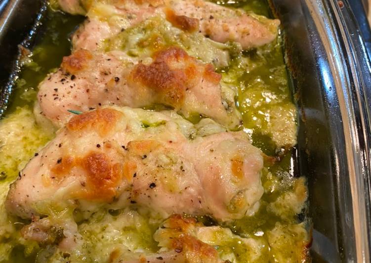 Recipe of Homemade Pesto mozzarella chicken
