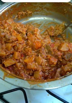 Una foto de Guiso de arroz simple y rendidor
