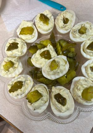 A picture of Deviled Eggs.