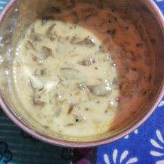 Palak kadhi A picture of Palak kadhi.