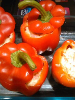 Una foto de Pimientos rellenos de atún y bacon