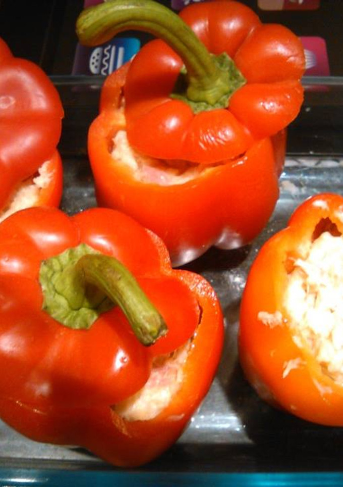Una foto de Pimientos rellenos de atún y bacon
