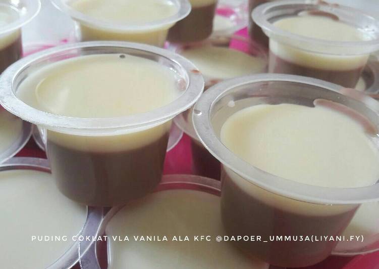 6 Resep: Puding coklat vla vanila ala kfc/#aop_platingbarenganekapudding Anti Gagal!