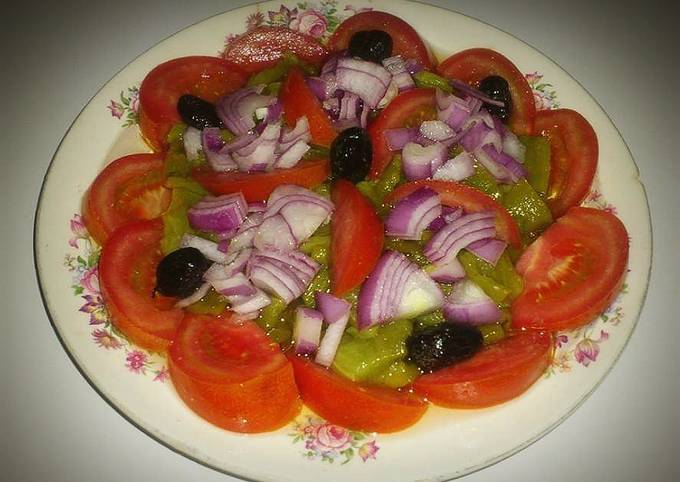 Salade poivron tomate oignon 🍴