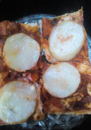 صورة لوصفة بيتزاء البطاطس😋