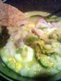 cuernavaca style white pozole with chicken