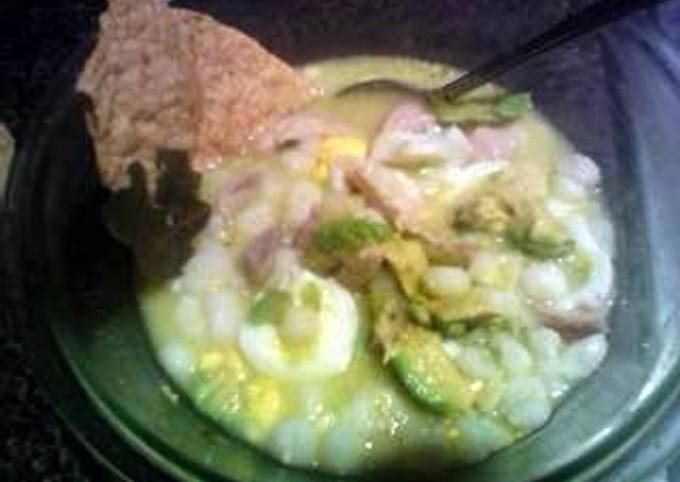 Simple Way to Prepare Super Quick Homemade cuernavaca style white pozole with chicken