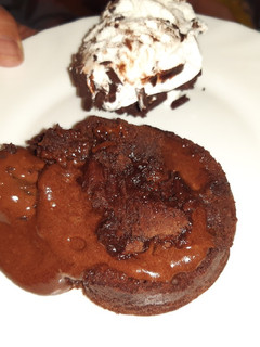 Una foto de Coulant de chocolate