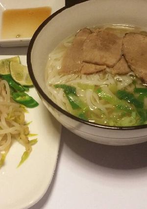 Hình của món Phở Bò nhà làm.
