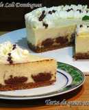 Tarta de queso o cheesecake con chocolate. Súper fácil y deliciosa